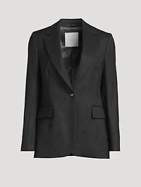 Single-Breasted Lurex Blazer
