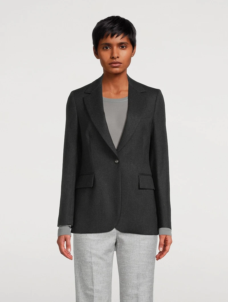 Single-Breasted Lurex Blazer