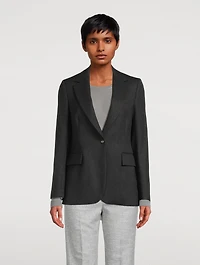 Single-Breasted Lurex Blazer