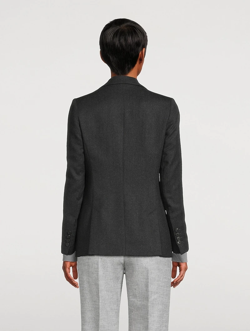 Single-Breasted Lurex Blazer
