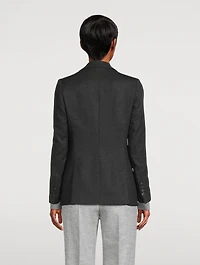 Single-Breasted Lurex Blazer