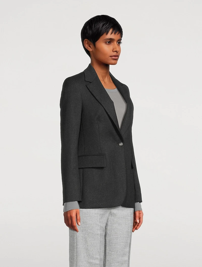 Single-Breasted Lurex Blazer