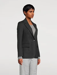 Single-Breasted Lurex Blazer