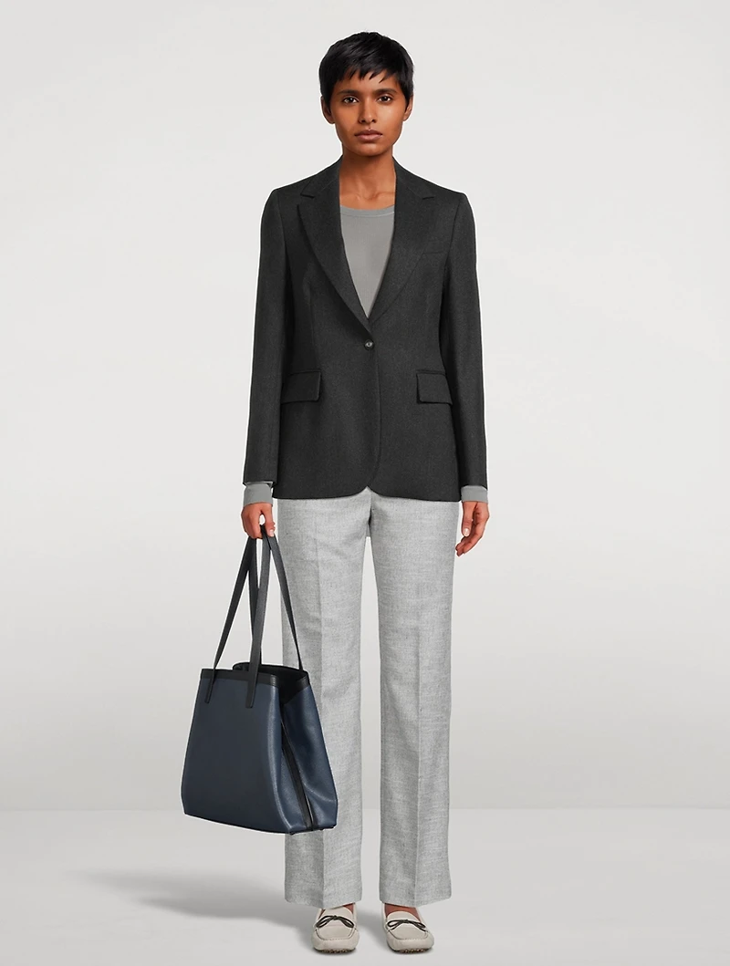 Single-Breasted Lurex Blazer