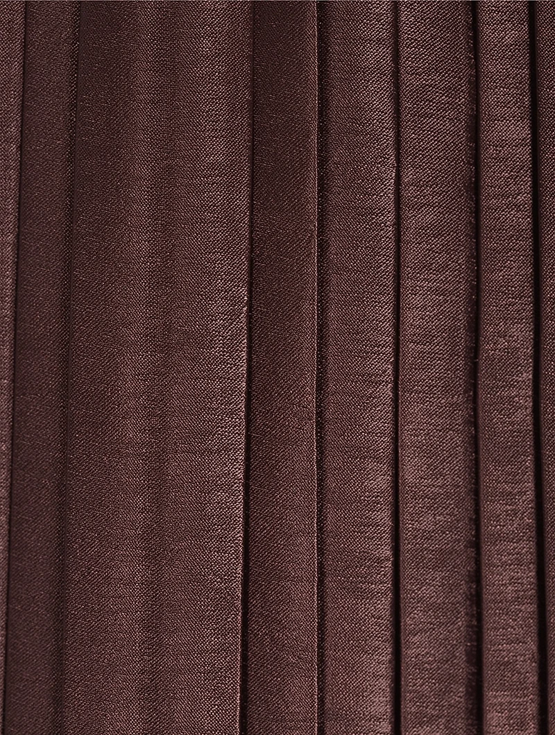 Plissé Midi Skirt