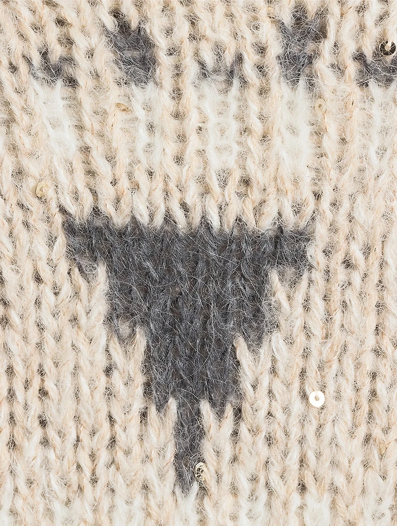 Jacquard Turtleneck Sweater