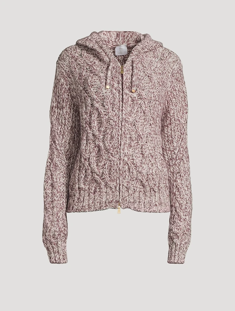 Cable-Knit Hoodie