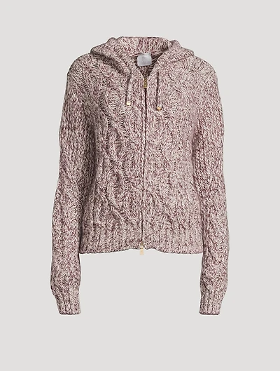Cable-Knit Hoodie