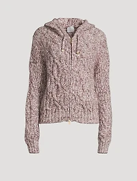 Cable-Knit Hoodie