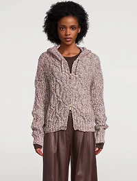 Cable-Knit Hoodie