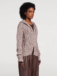 Cable-Knit Hoodie