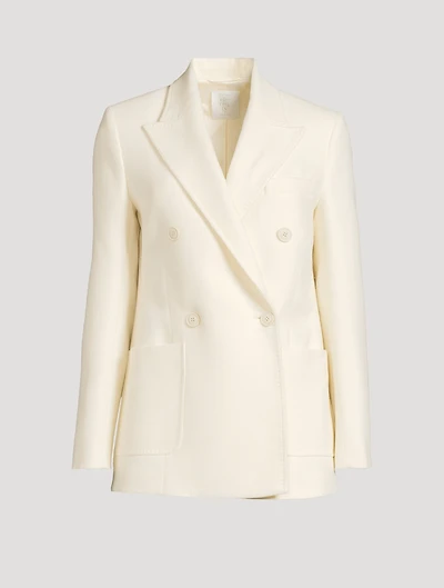 Double-Breasted Wool Blazer