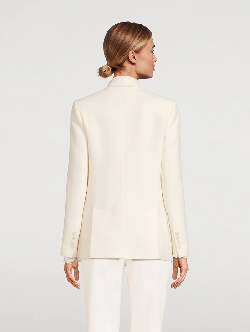 Double-Breasted Wool Blazer