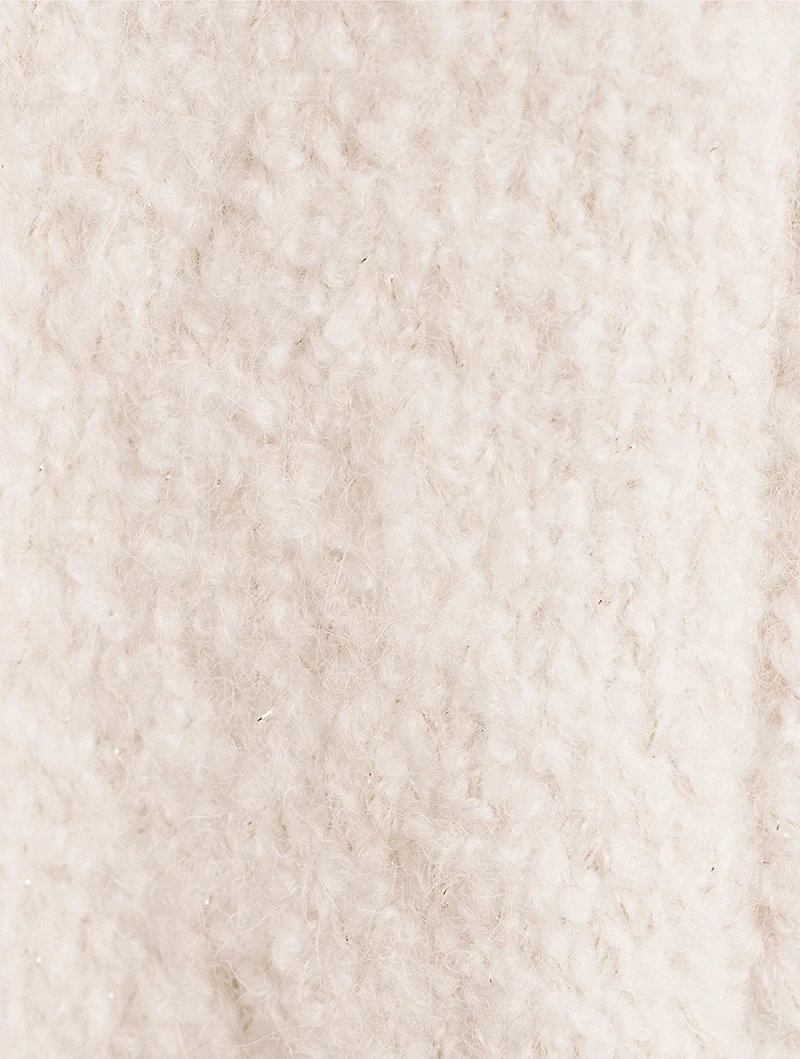 Bouclé Zip-Front Vest