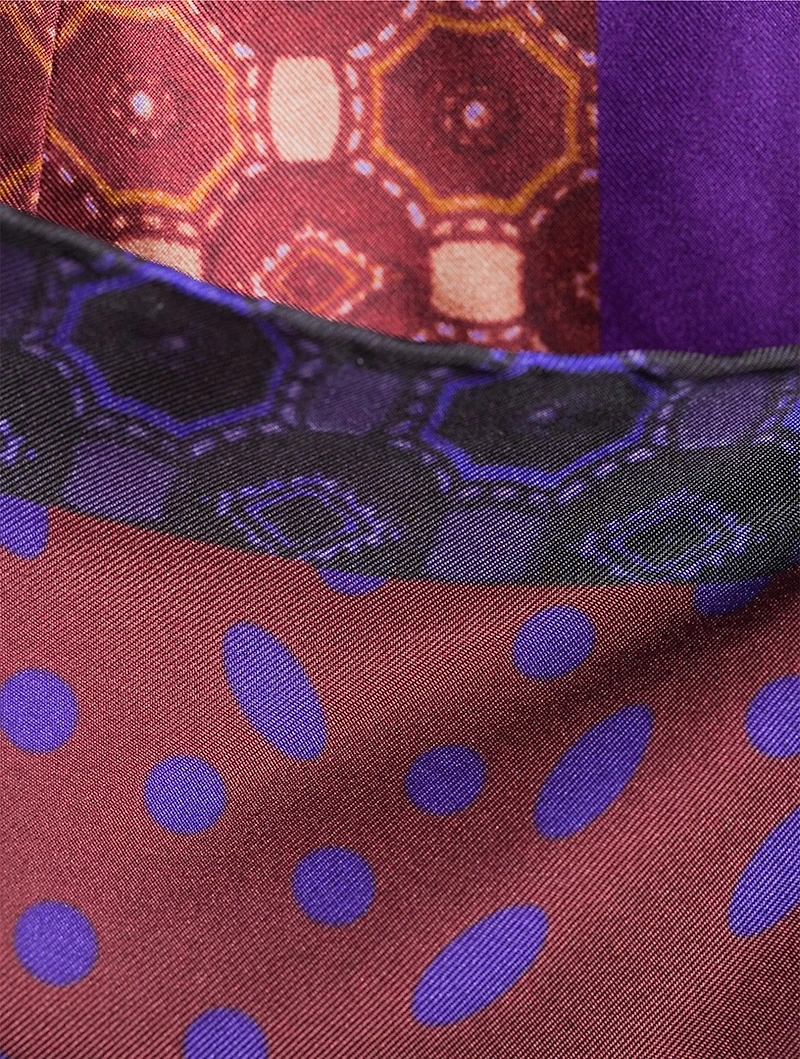 Scarfy Printed Silk Wrap Skirt