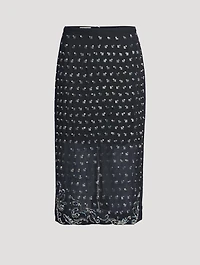 Sokna Embellished Pencil Skirt
