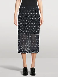 Sokna Embellished Pencil Skirt