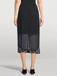 Sokna Embellished Pencil Skirt