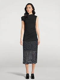 Sokna Embellished Pencil Skirt