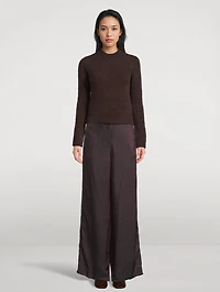 Penn Wide-Leg Trousers Stripe Print