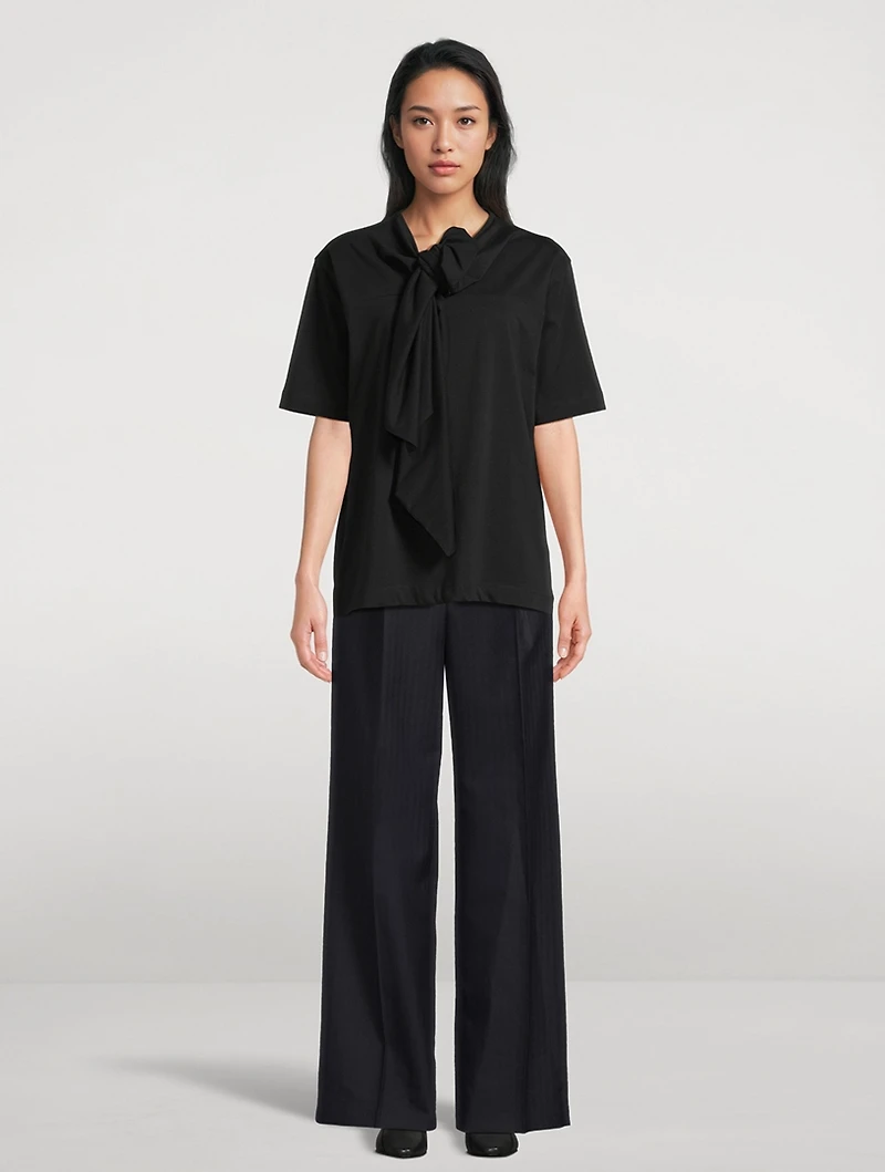 Hebitta Tie-Neck T-Shirt
