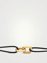 Men's Unity 14K Gold And Cord Bracelet