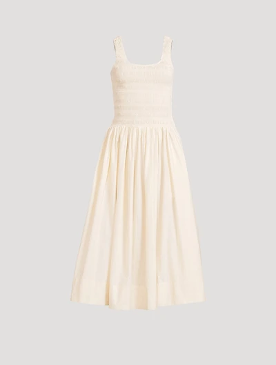 Alessia Smocked Midi Dress