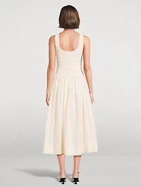 Alessia Smocked Midi Dress