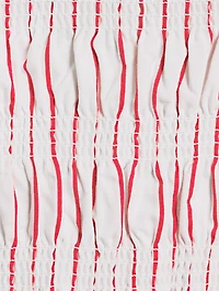 Bianca Smocked Midi Dress Stripe Print