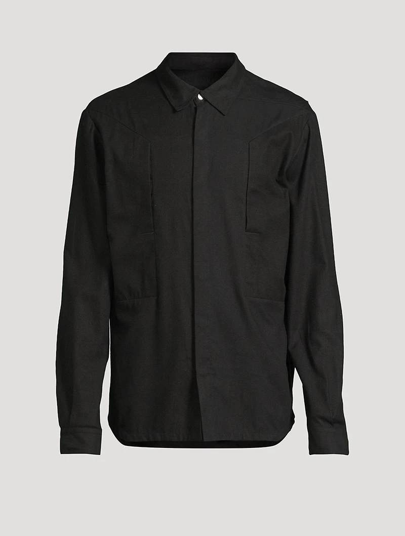 Fogpocket Cotton And Wool Shirt