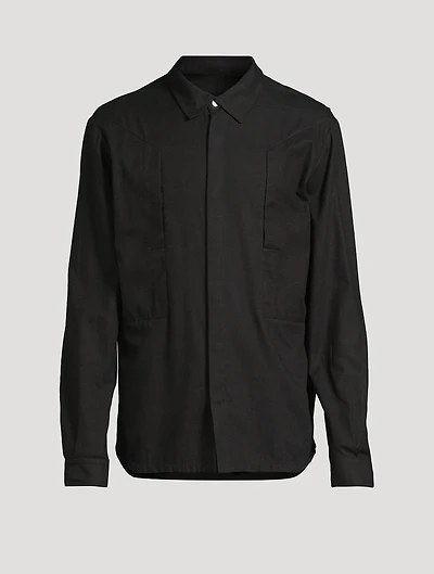 Fogpocket Cotton And Wool Shirt