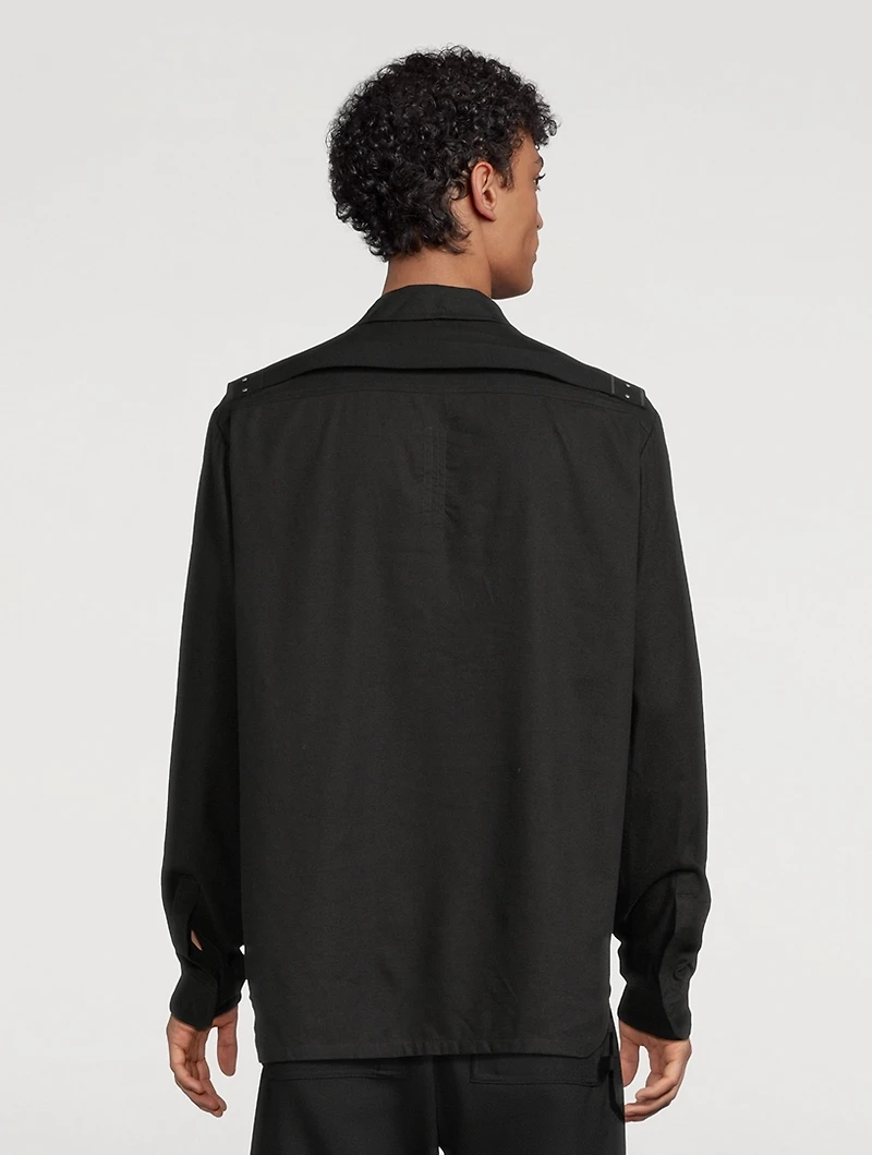 Fogpocket Cotton And Wool Shirt