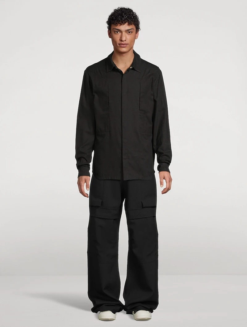 Fogpocket Cotton And Wool Shirt