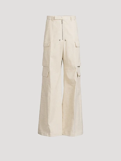 Corduroy And Linen Concordians Cargo Pants