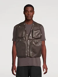 Concordians Leather Cargo Vest