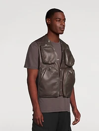 Concordians Leather Cargo Vest