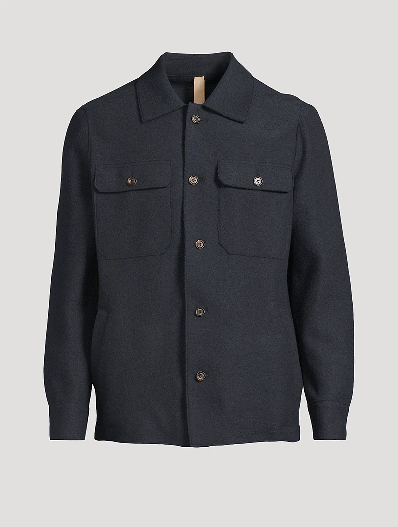 Boiled Wool Overshirt