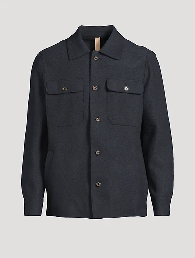 Boiled Wool Overshirt