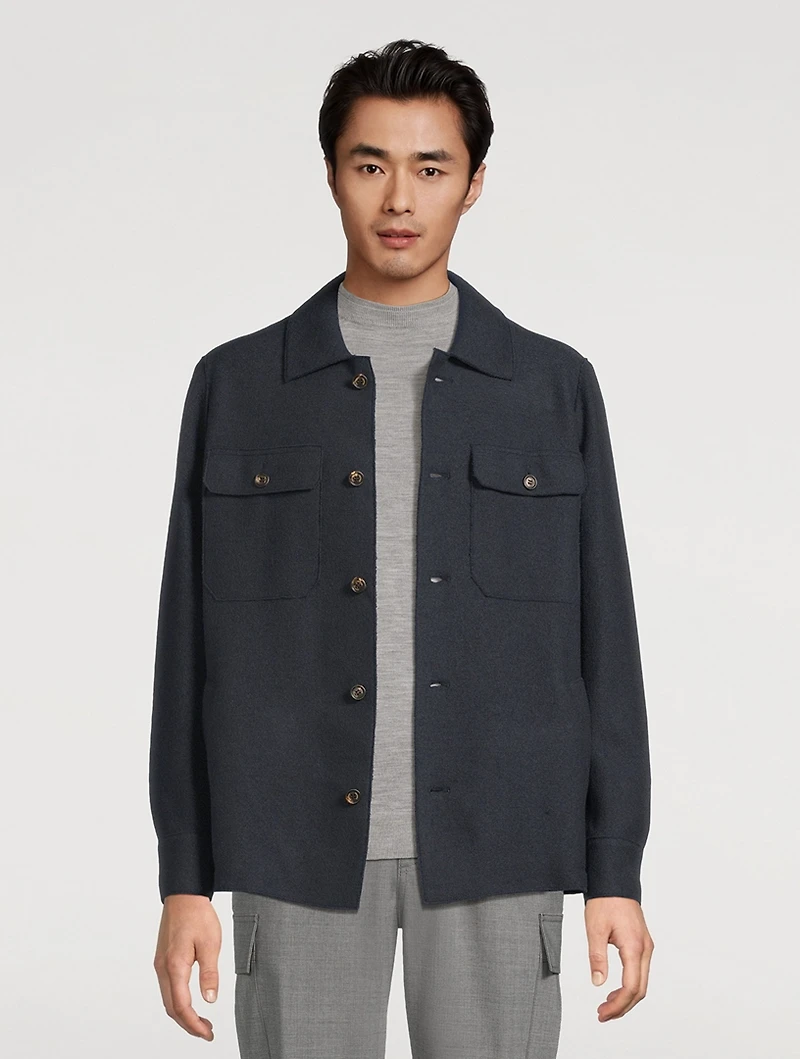 Boiled Wool Overshirt