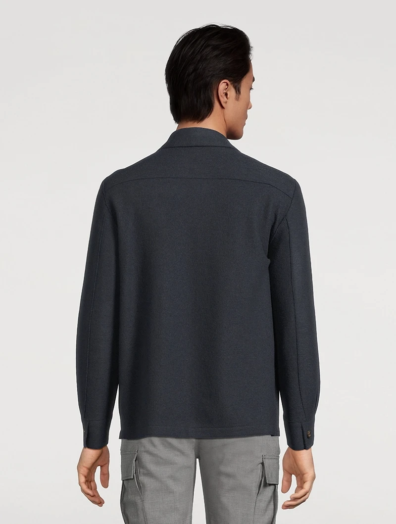 Boiled Wool Overshirt