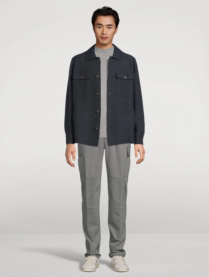 Boiled Wool Overshirt