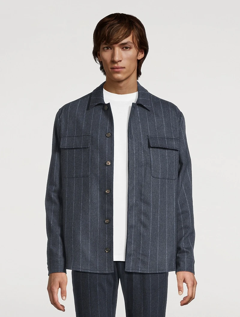 Chalk Stripe Overshirt
