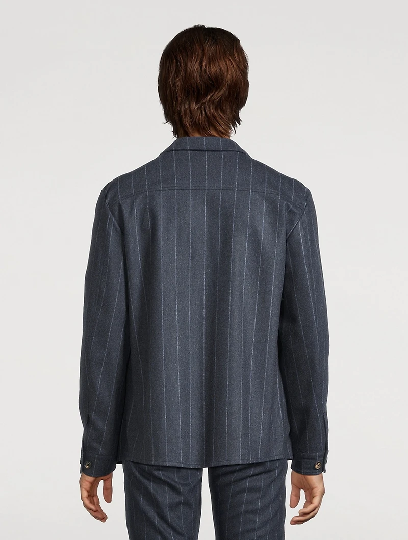 Chalk Stripe Overshirt