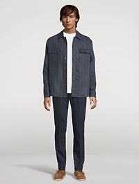 Chalk Stripe Overshirt
