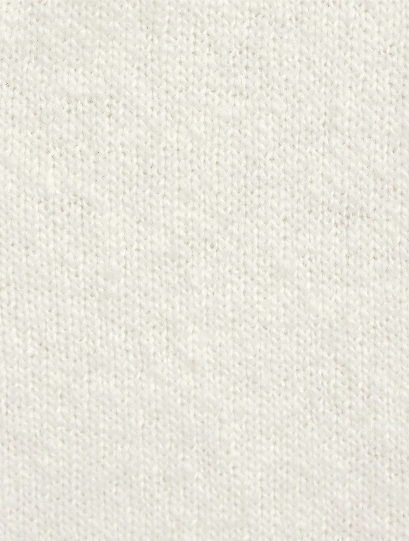 Wool And Cashmere Polo Sweater