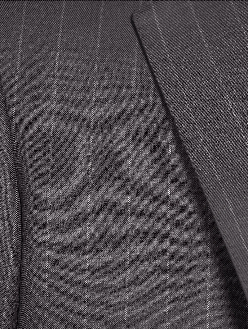 Wool Pinstripe Two-Piece Suit