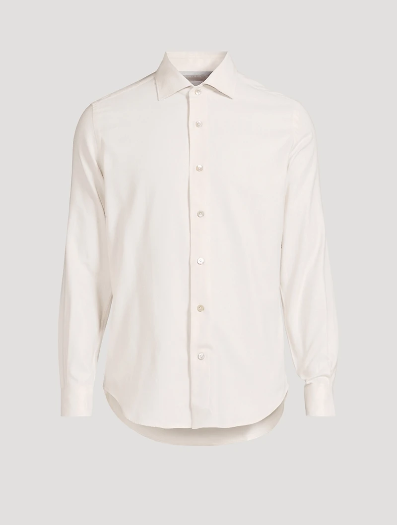 Cotton-Blend Sport Shirt