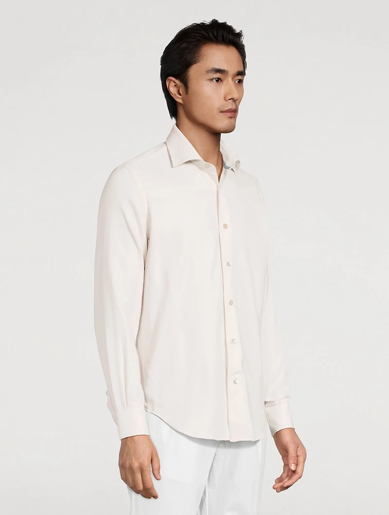 Cotton-Blend Sport Shirt