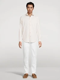 Cotton-Blend Sport Shirt