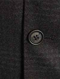 Wool-Blend Jacket Check Print